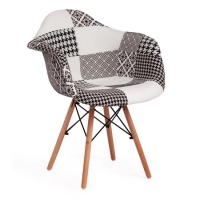Кресло Secret De Maison CINDY SOFT (EAMES) (mod. 101) black/white (черный/белый)
